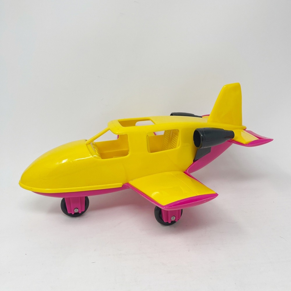 American‎ Plastic Toys Sea Plane Airplane Toy Vintage Bath Elf Made In USA Pink